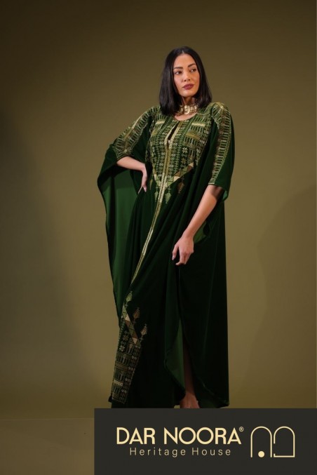 Dar Noora's Olive Green Abaya