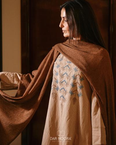 The Ramadan SS’26 - Stripped Beige dress