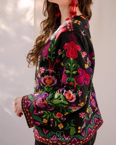 Floral tatreez Jacket