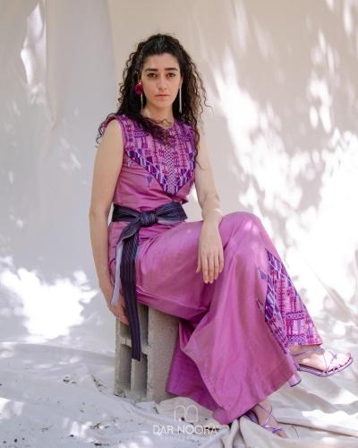Pink Zahrat Al-louze Dress