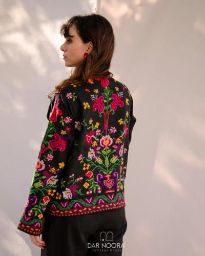 Floral tatreez Jacket