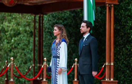 Queen Rania Was Impeccably-Dressed In Arab Designers at Jordan’s Independence Day Festivities