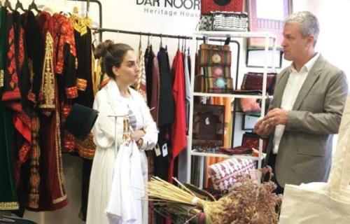 The visit of the Palestinian American affairs unit