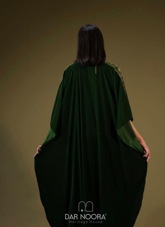 Dar Noora's Olive Green Abayya